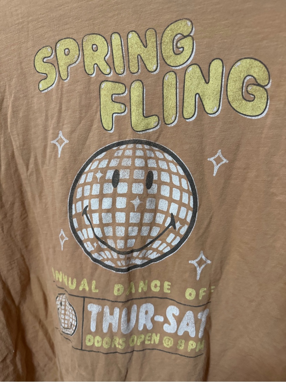 Girl's Washed Tan Graphic Tee - Spring Fling - Picture 7 of 10